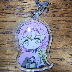 Cute Colorful Fun Mitsuri Kanroji from the anime ‘Demon Slayer’ Keychain
